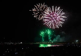 What time are the drone and firework displays that will signal the start of Malaga's annual fair on Friday?