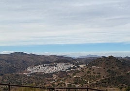 Panoramic view of Almogía.