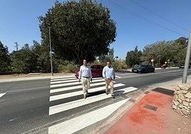 One of the new pedestrian crossings in Mijas Golf.