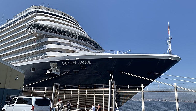 Cunard's Queen Anne calls at Gibraltar during maiden season