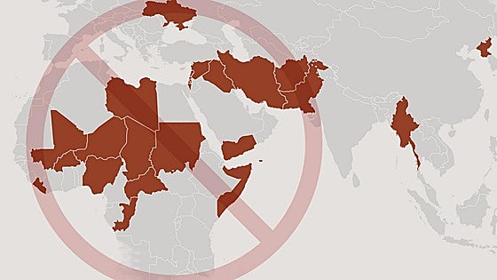 These are the 24 countries around the world that Spaniards are advised not to travel to
