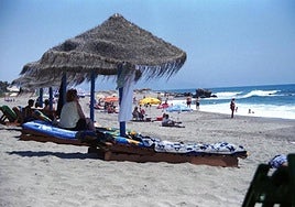 Bathers on one of Mojácar's beaches.