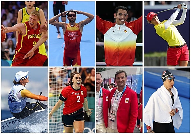 The eight Malaga Olympians.