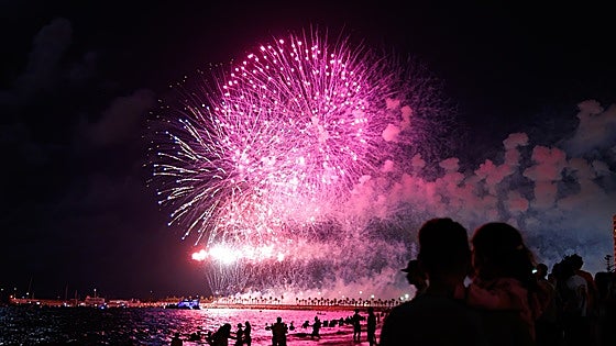 Malaga's annual summer fair opens in style as drone and fireworks spectacular lights up the night sky
