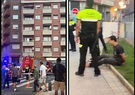 The moment the van driver was arrested.