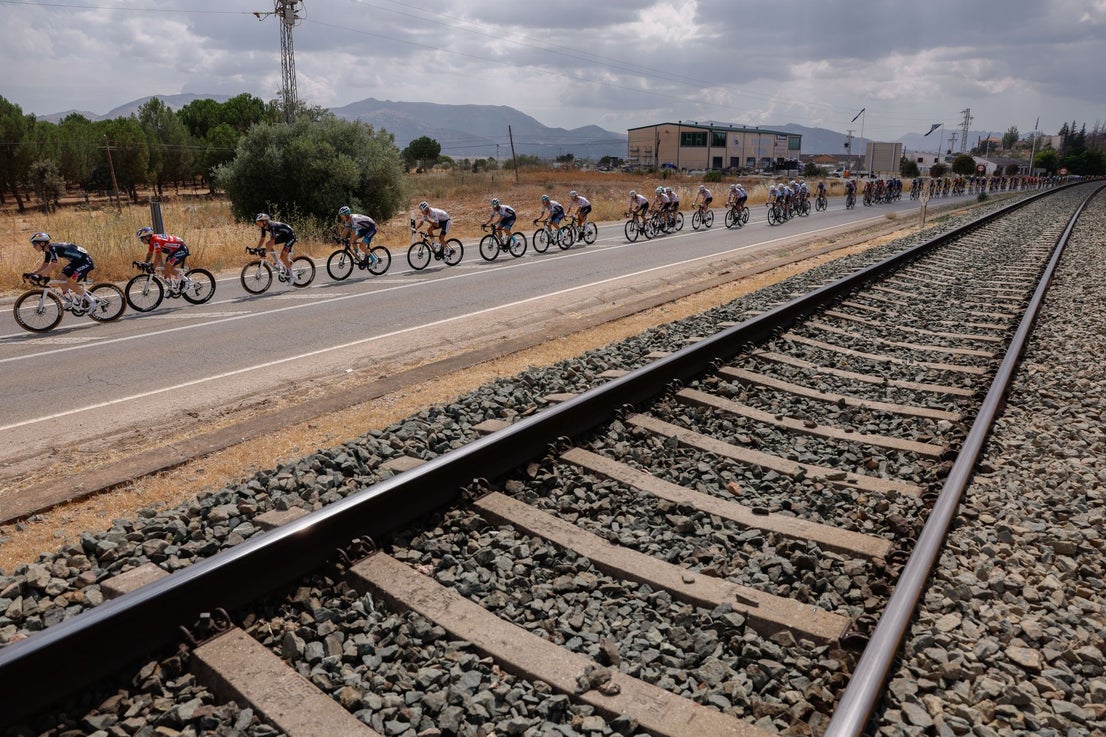Vuelta a España pro cycle event races through inland Malaga towns and villages, in photos