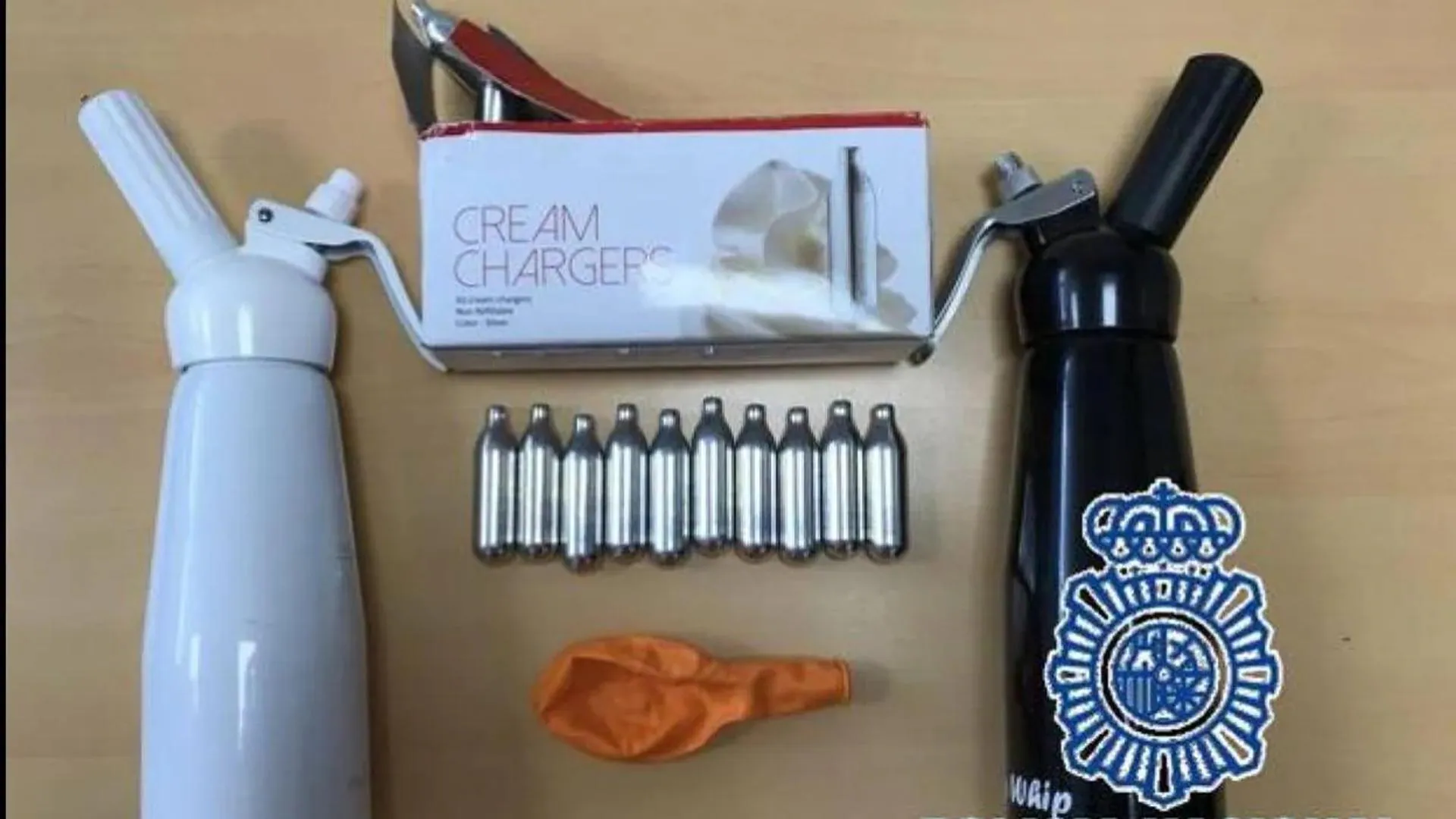 Six people arrested after 4,100 bottles of nitrous oxide were seized in raids on the Costa del Sol