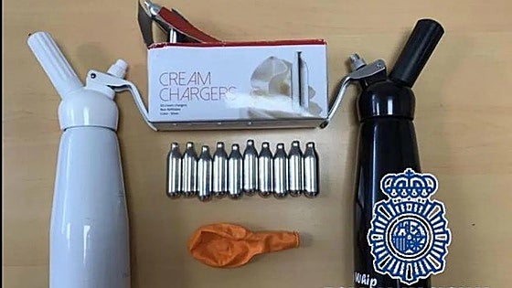 Six arrested after 4,100 bottles of 'laughing gas' seized during raids on Costa del Sol