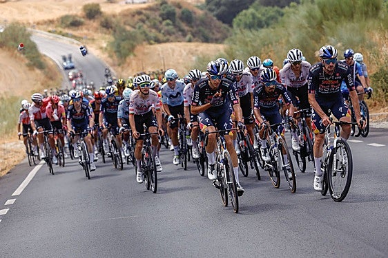 Vuelta a España pro cycle event races through inland Malaga towns and villages, in photos