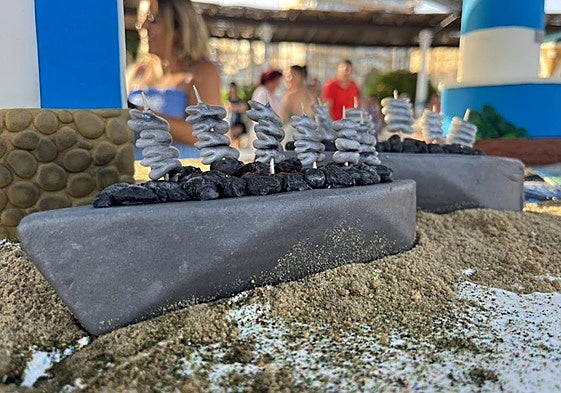 Part of last year's cake which paid tribute to the area's fishing industry.