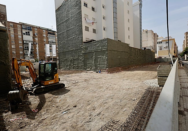 Plot of land on which the development of 35 flats by Cogitari Homes is to be built.