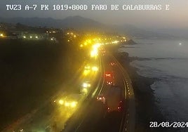 Image of the A-7 road in Fuengirola where the accident happened this morning.