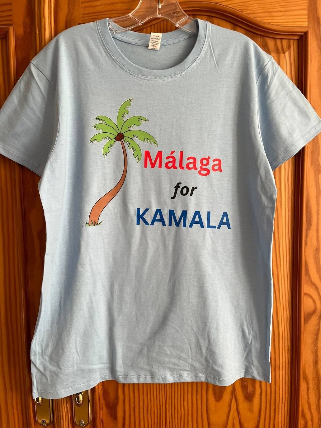 The T-shirts they have made in support of Kamala Harris.