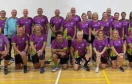 Members of Cómpeta Walking Football Club