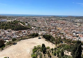 Panoramic view of Vélez-Málaga from the fortress
