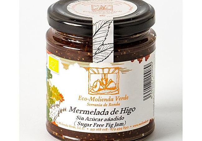 Organic fig jam with no added sugar.