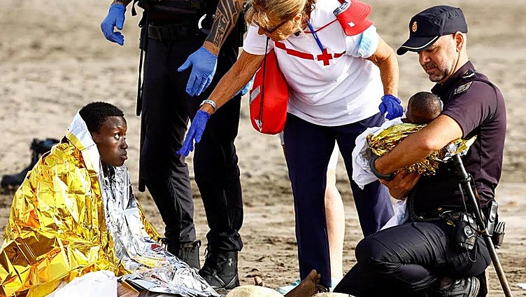 Spain received almost 7,000 migrants in August, mostly arriving to the Canary Islands