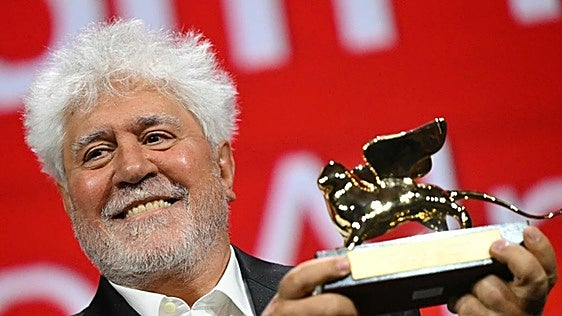 Top Spanish director Pedro Almodóvar picks up coveted Golden Lion award at Venice Film Festival