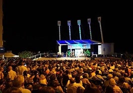 A concert as part of a previous tourist day in Torrox.