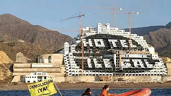 Almost 30 Greenpeace activists acquitted of painting 'illegal hotel' on construction site in Almeria