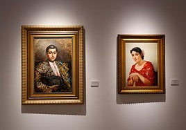 The exquisite portrait of Joselito by Denis Belgrano is exhibited next to the Gitanilla by Horacio Lengo.