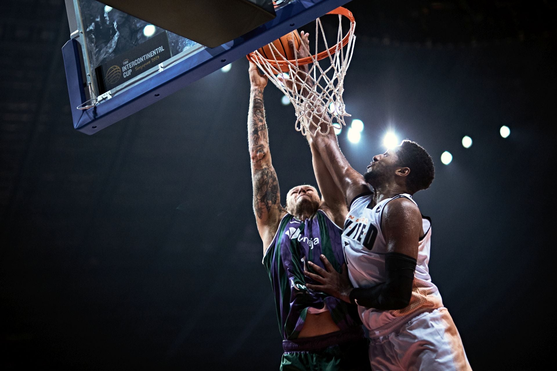 The best photos from Malaga-based Unicaja basketball team's victory at Intercontinental Cup final in Singapore