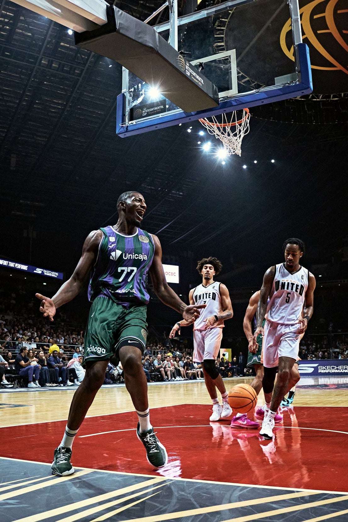 The best photos from Malaga-based Unicaja basketball team's victory at Intercontinental Cup final in Singapore