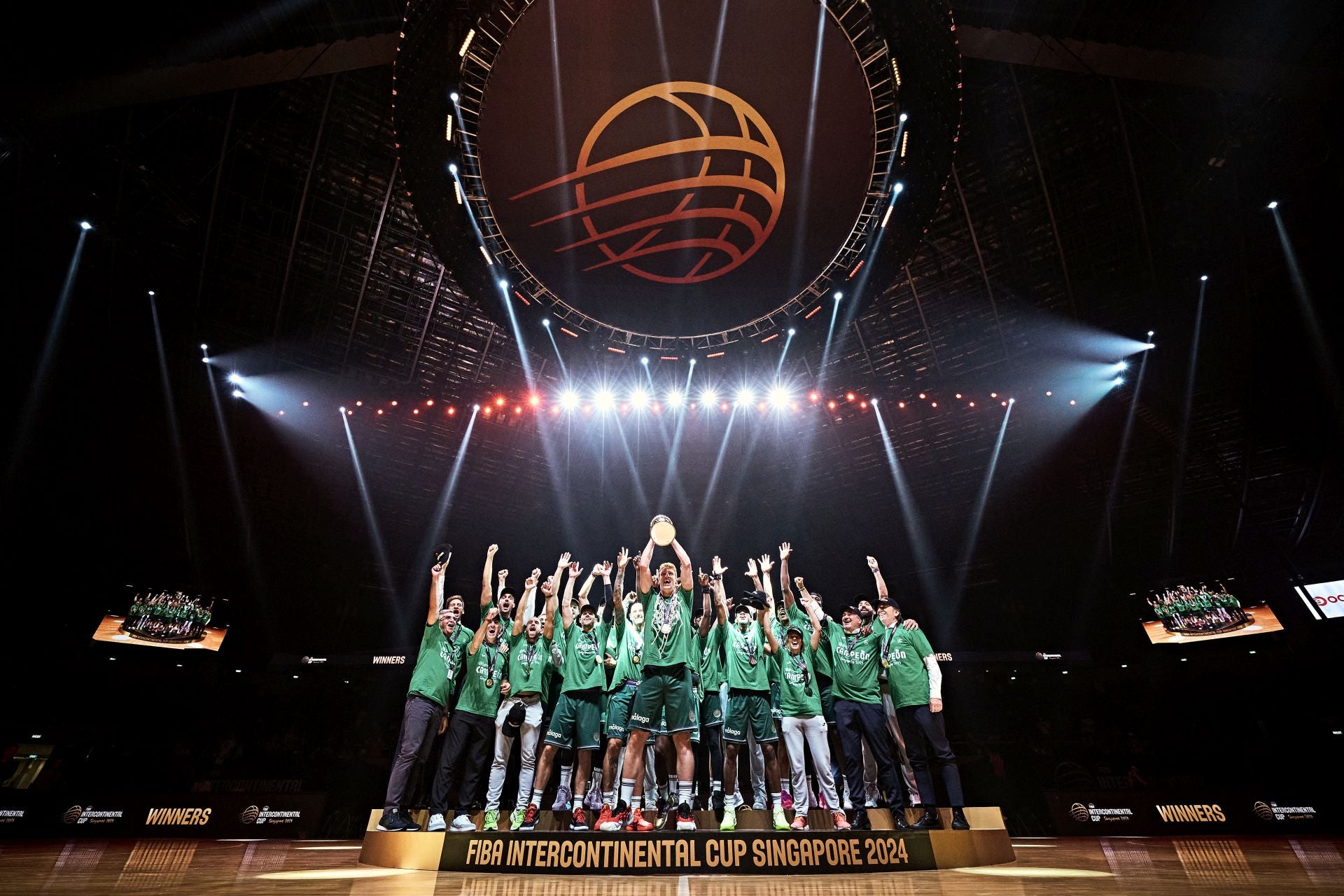 The best photos from Malaga-based Unicaja basketball team's victory at Intercontinental Cup final in Singapore