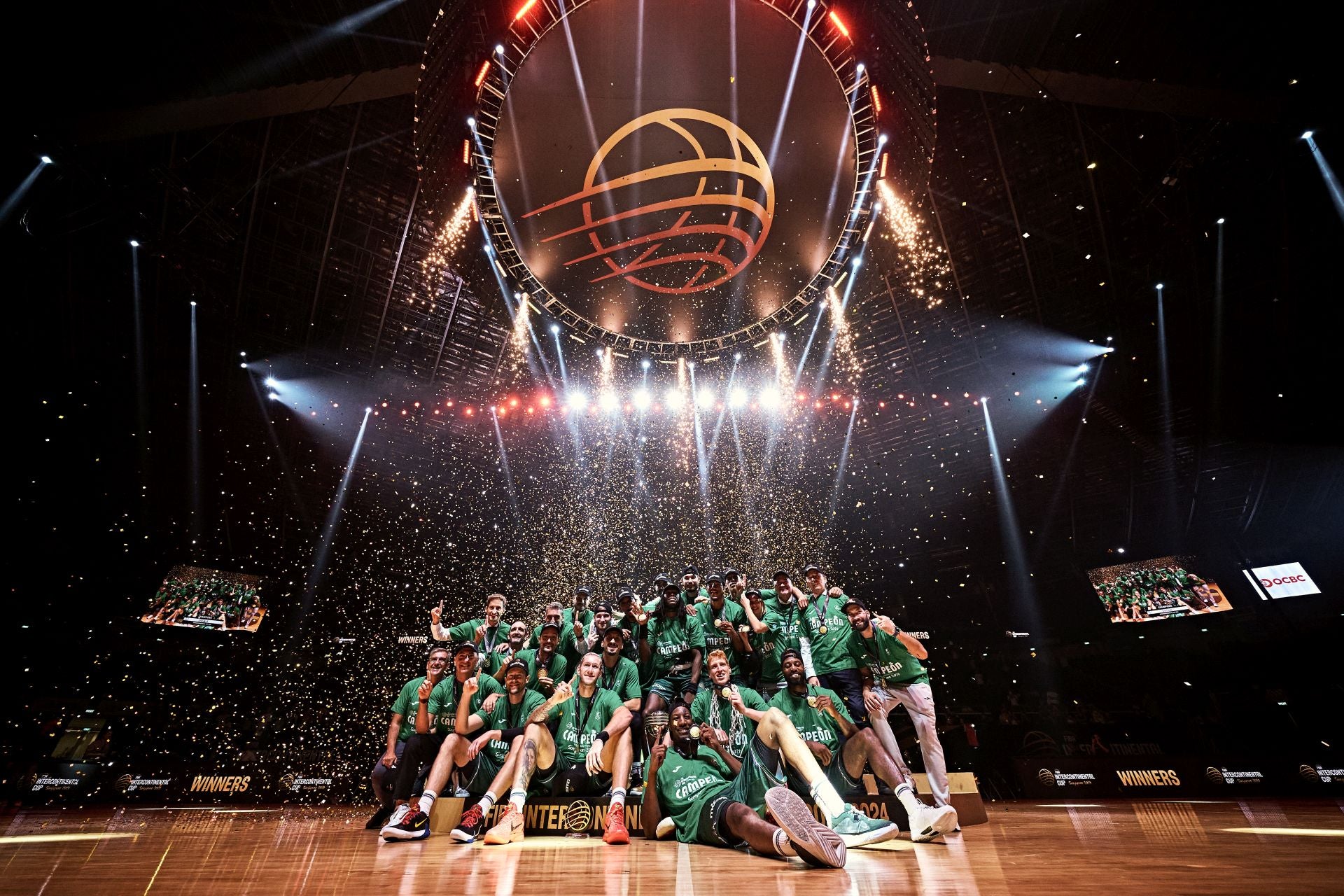 The best photos from Malaga-based Unicaja basketball team's victory at Intercontinental Cup final in Singapore
