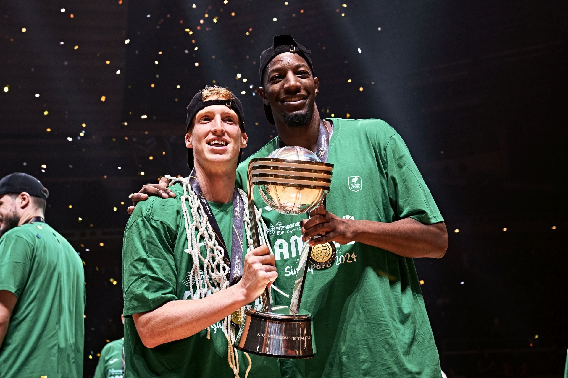 The best photos from Malaga-based Unicaja basketball team's victory at Intercontinental Cup final in Singapore
