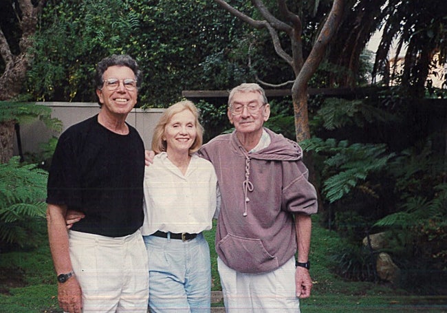 Robert Harvey, with Eva Marie Saint and her husband Jeffrey Hayden.