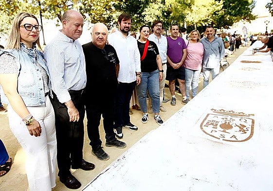 The dessert laid out in the Paseo Real, Antequera.