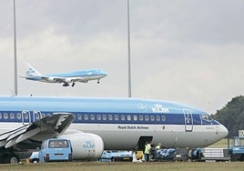 Aircraft of the Dutch airline KLM.
