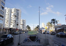 View of the access to the tunnel from Avenida Antonio Machado.
