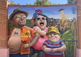 The winning mural was the work of Lalone.