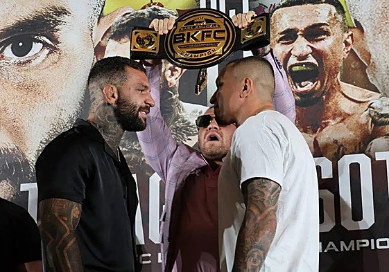 Franco Tenaglia and Juan Soto come face to face.