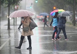 Heavy rain in Spain ahead of the weekend.