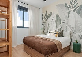 One of the co-living rooms available for rent very soon in Malaga.