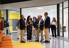 The inauguration of the new business unit.