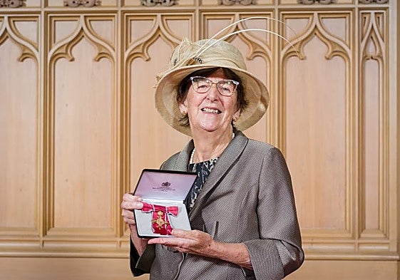 Susan Hannam at Windsor Castle.