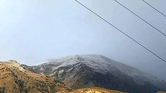 Highest peak in Malaga province receives first snowfall of autumn