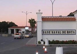 Entrance to the naval base at Rota, in the south of Spain.