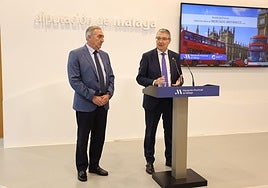 Salado talks about the Costa del Sol's campaign at WTM together with Antonio Díaz.