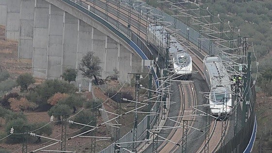 High-speed train from Malaga to Madrid derails near Álora due to heavy rainfall
