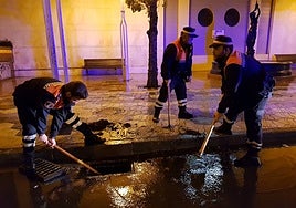 Civil Protection volunteers in Benalmádena.