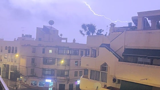 Axarquía in Malaga province lashed with heavy rain, thunderstorms and hail stones