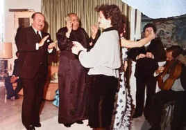 Sheikh Mohamed Ashmawi at a party in Marbella.