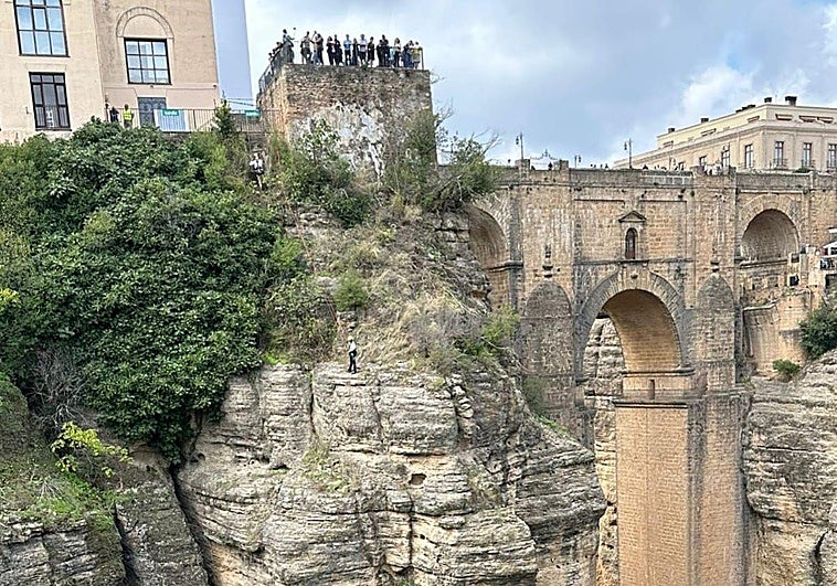 How old is Ronda's iconic 'New Bridge' which spans the town's famous gorge?