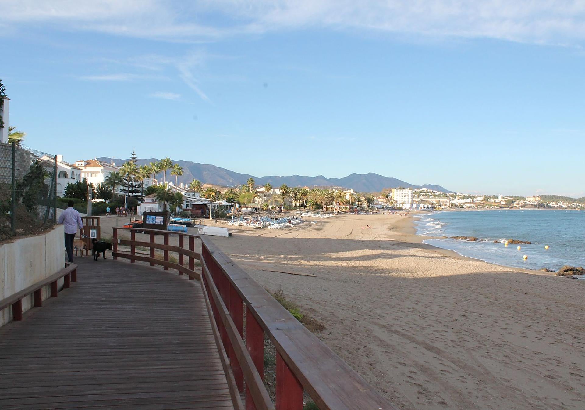 The wooden walkway, La Cala de Mijas.