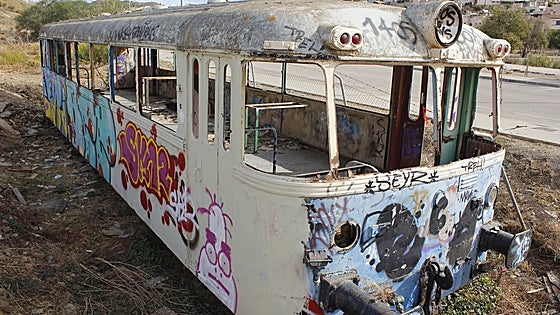 What does the future hold for an abandoned old train on the Costa del Sol?